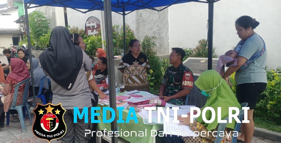Pendampingan Posyandu, Wujud Kepedulian Babinsa Serengan Terhadap Kualitas Kesehatan Masyarakat