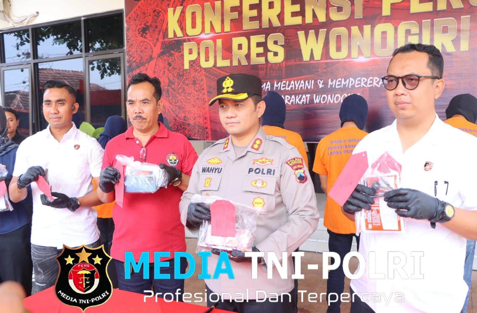 Polres Wonogiri Ungkap Empat Kasus Pencurian, Amankan Sejumlah Tersangka dan Barang Bukti