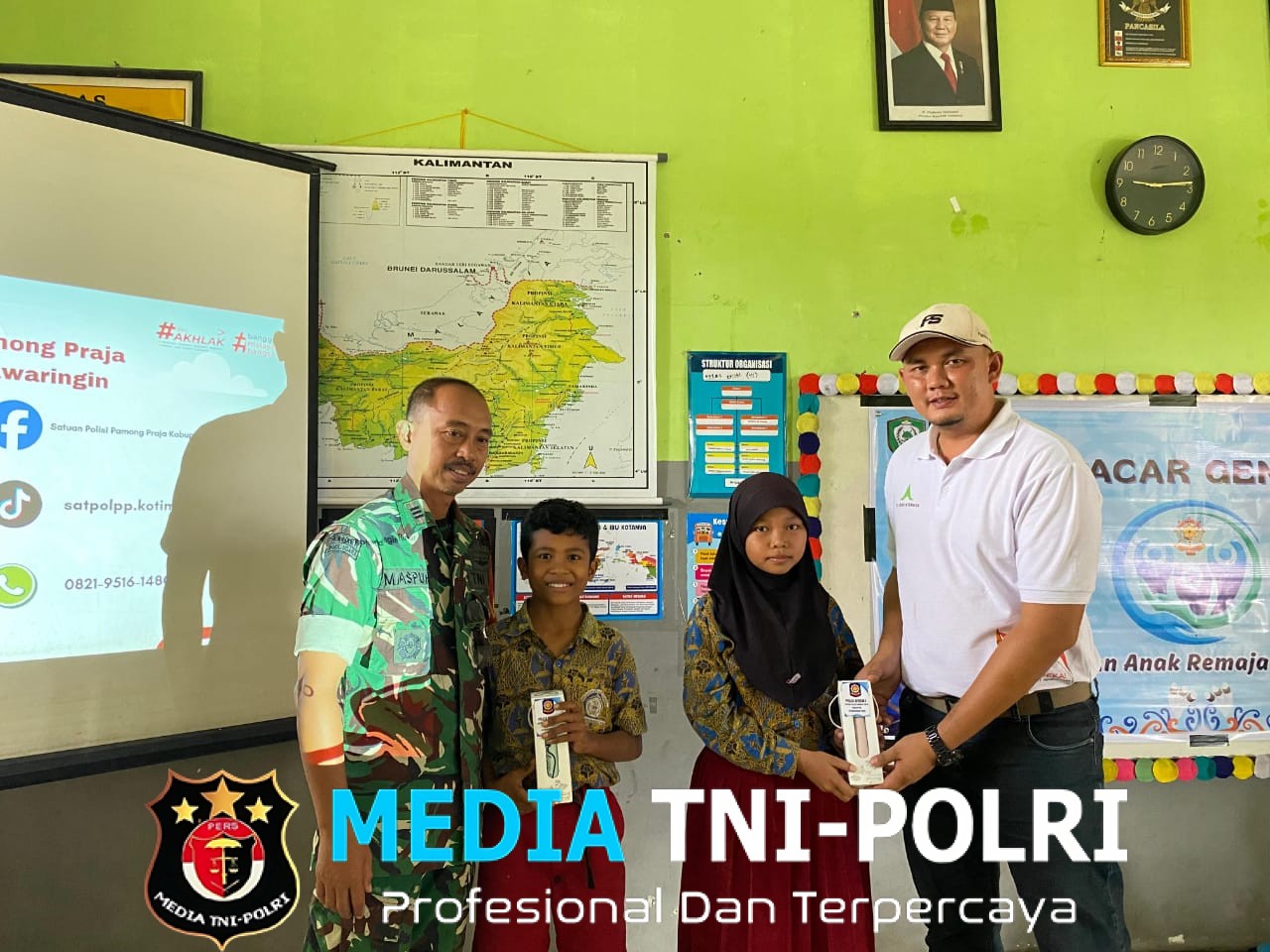 Ciptakan Generasi yang Hebat, Kodim 1015/Sampit Bersama Satpol PP Kabupaten Kotim Berikan Sosialisasi Inovasi Pacar Genit