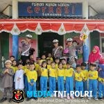 Kunjungi TK Cerkasi, Satlantas Polres Lampung Timur Kenalkan Tertib Lalu Lintas Sejak Dini