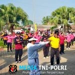 Polsek Seputih Raman Gelar Senam Bersama, Perkuat Sinergi Polri dan Masyarakat