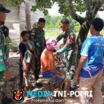 Satgas Kewilayahan Yonif 123/RJW Pos Wonggi, Laksanakan Yankes Door to Door di Kampung Wonggi