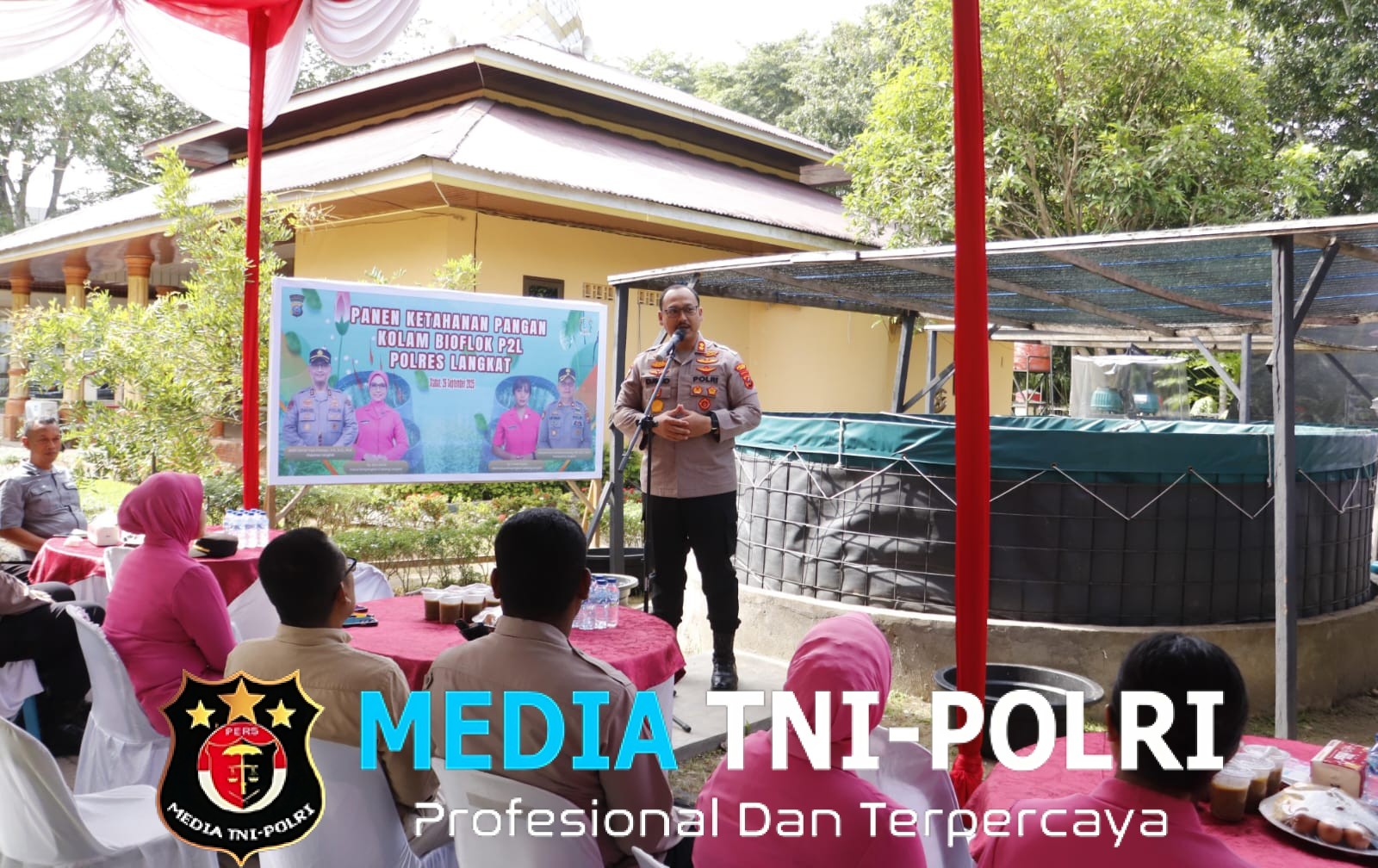 Polres Langkat Panen Ikan Bioflok, Wujud Nyata Kepedulian untuk Ketahanan Pangan dan Masyarakat
