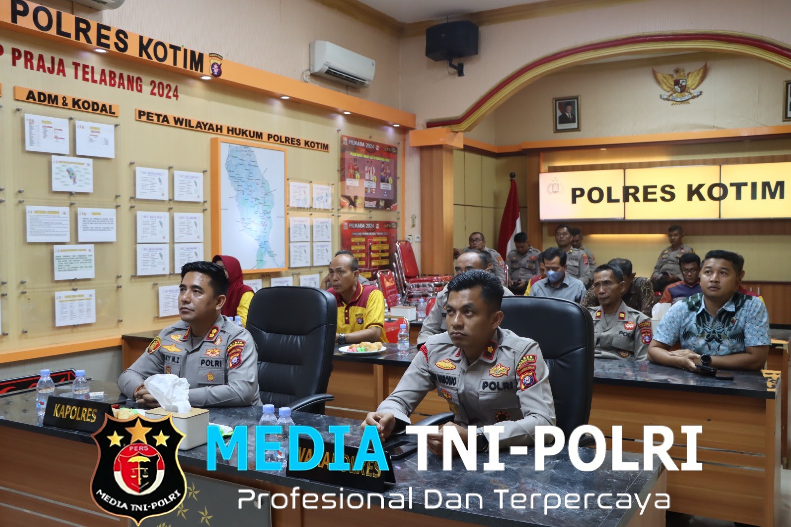 Polres Kotim Mengikuti Vidio Conference, Launcing dan Sosialisasi Quick Wins Yang di Pimpin Wakapolri