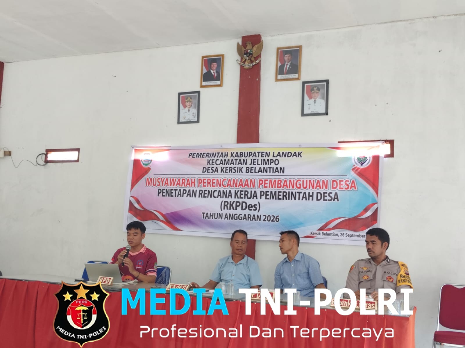 Hadiri Giat Musyawarah Rencana Pembangunan Desa Tahun Anggaran 2026, Bripka R.G Silitonga Sampaikan Pesan Kamtibmas