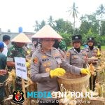 Kapolres Lampung Timur Hadiri Panen Raya Kuartal III 2025, Dukung Swasembada Pangan Nasional