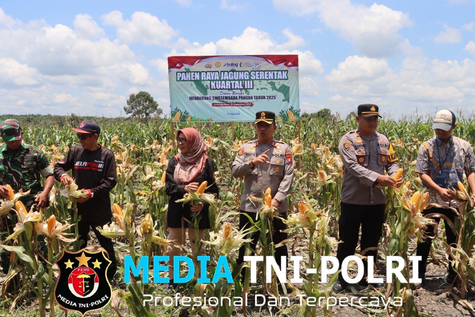 Panen Raya Serentak Kuartal III Digelar di Desa Pundu, Kapolres Kotim Turut Hadir