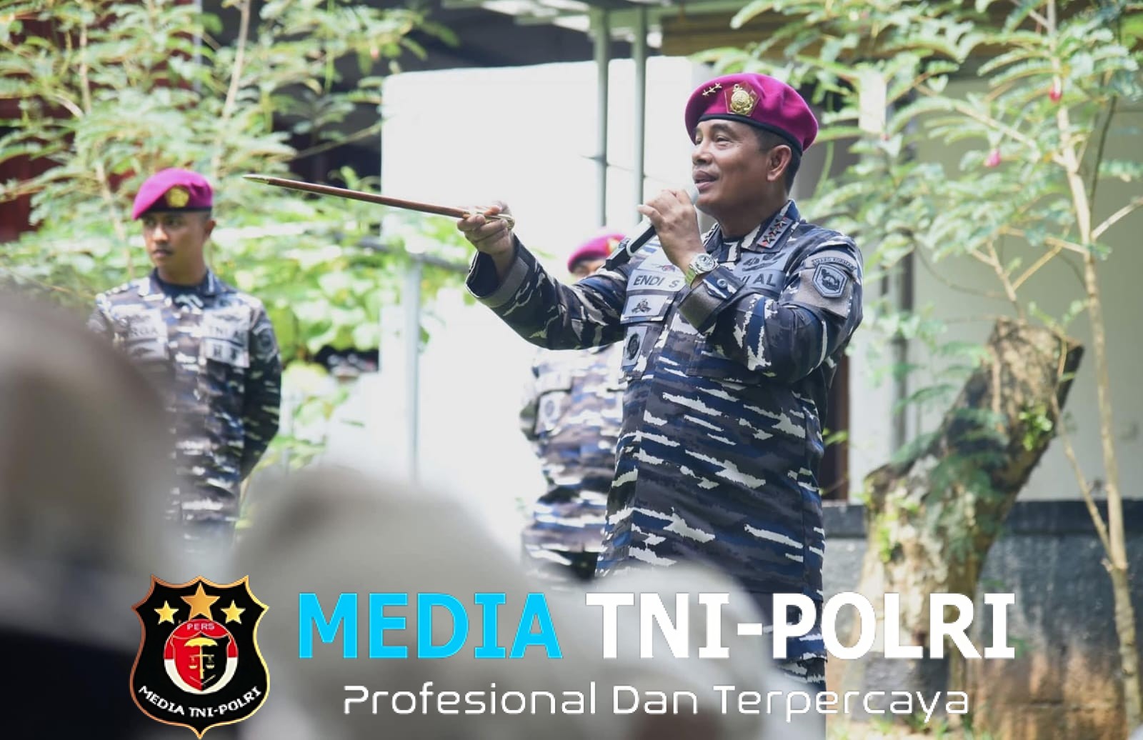 Pangkormar Memberikan Motivasi dan Semangat Kepada Korps Kadet Republik Indonesia