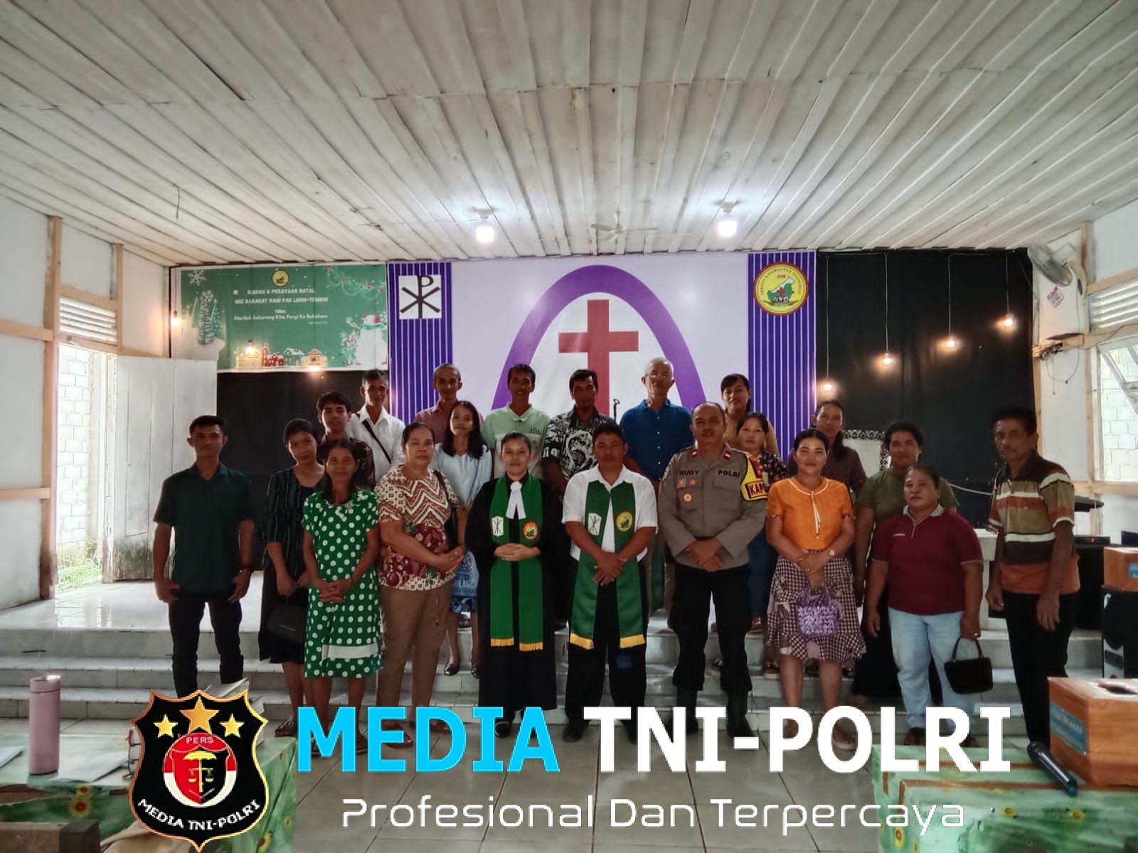 Kapolsek Sebangki Ajak Jemaat Jaga Kamtibmas Lewat Program Minggu Kasih