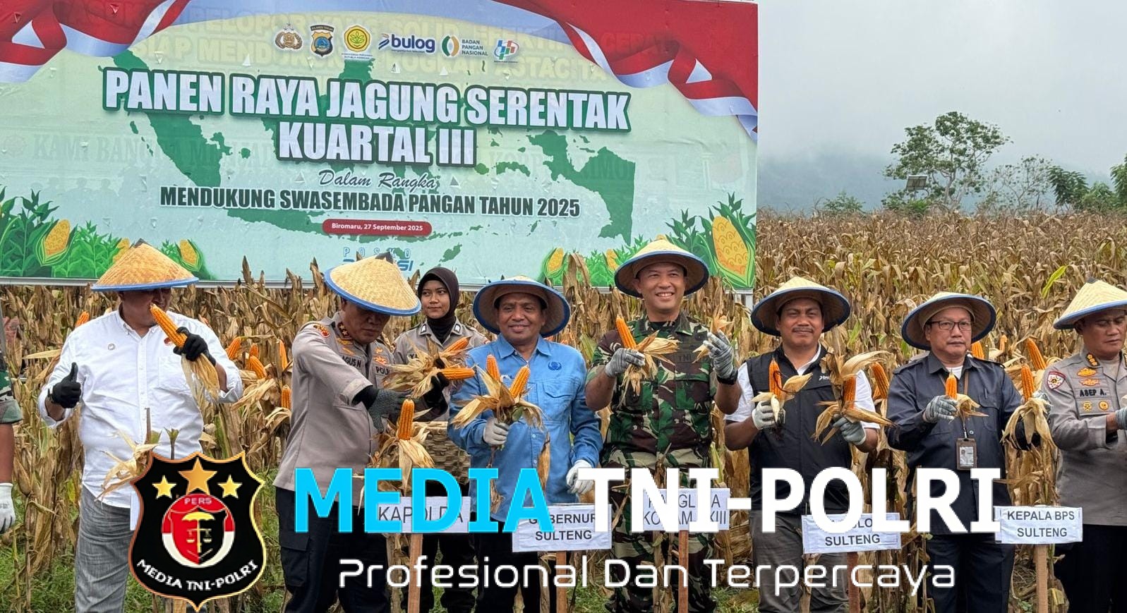Panen Raya Jagung Kuartal III, Aspers Kasdam XXIII/Palaka Wira Bukti Sinergi untuk Negeri