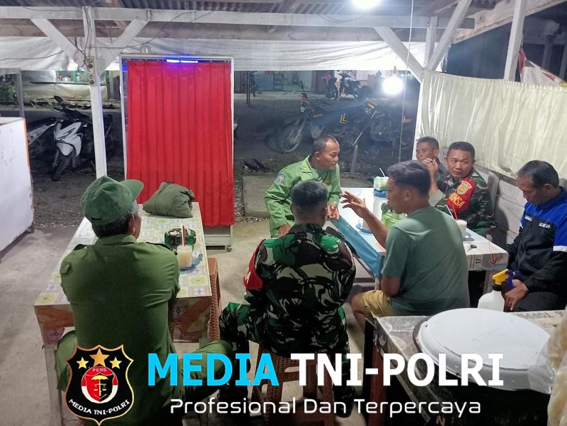 Sinergi TNI dan Masyarakat di Patroli Malam Koramil 420-08/Tabir Ciptakan Lingkungan Aman
