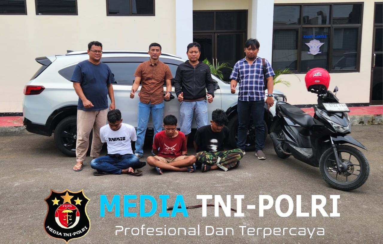 Polsek Cikarang Selatan Berhasil Ungkap Kasus Perampasan Motor, Empat Pelaku Diamankan dan Satu DPO