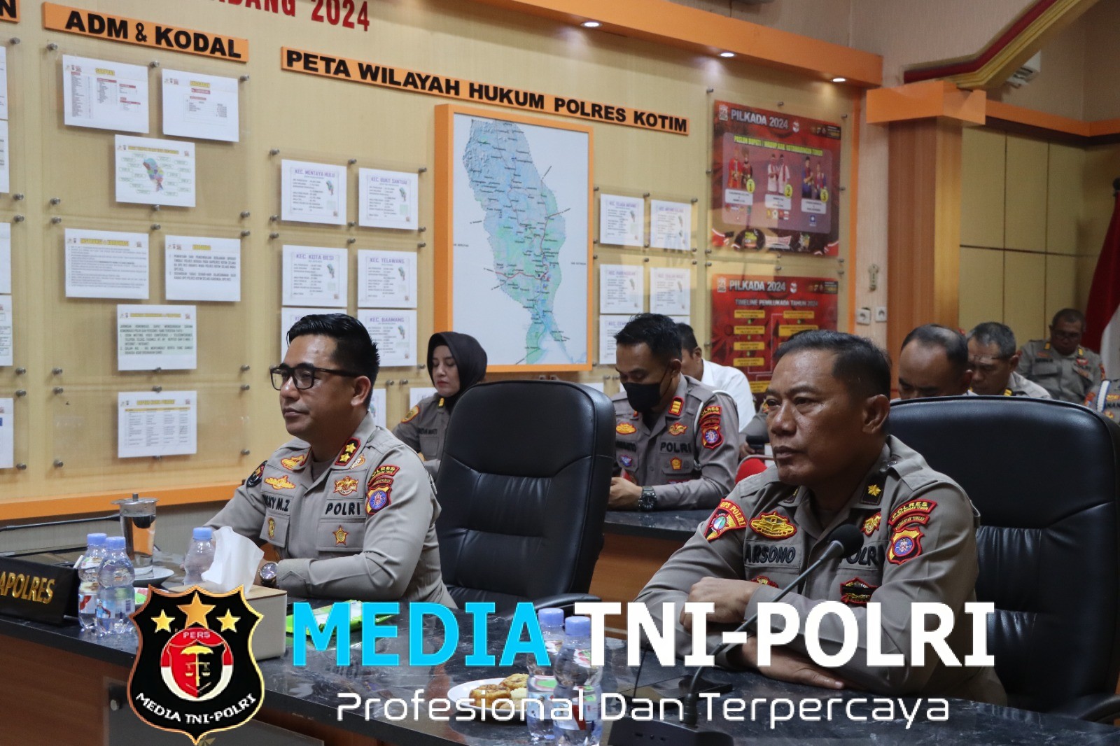PJU Polres Kotim ikut Zoom Meeting Tentang Grand Strategy Polri 2025-2045