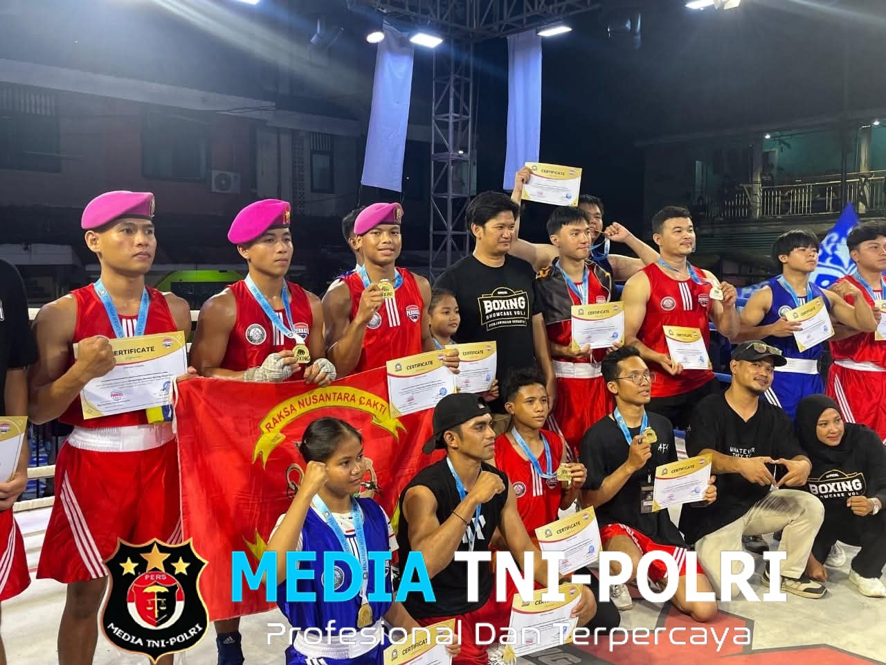 Atlet MMA Pasmar 3 Unjuk Gigi, Koleksi 4 Emas Sekaligus di Ajang Penjaringan Boxing Showchase Volume I Tahun 2025