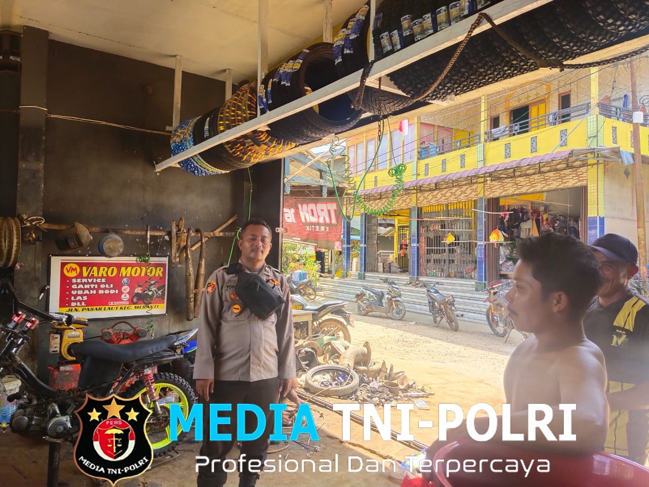 Polsek Meranti Gelar Patroli Siang dan Dialog Dengan Masyarakat Bahas Kamtibmas