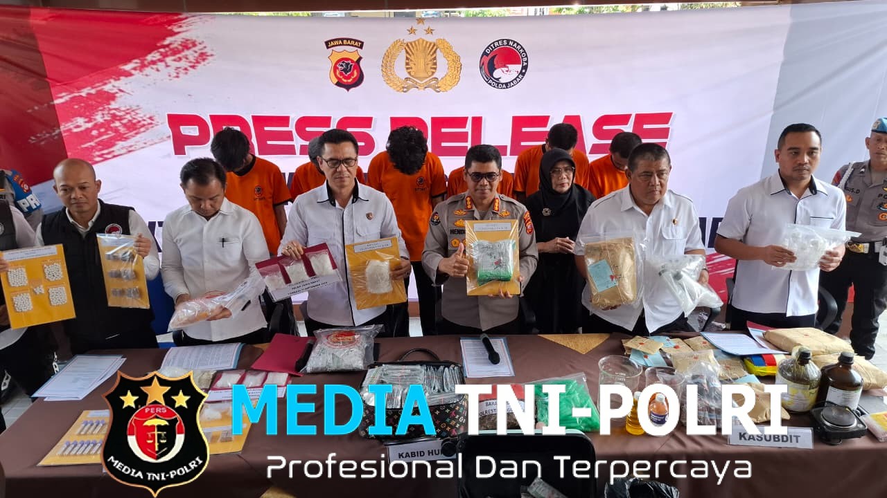 Polda Jabar Bongkar 257 Kasus Narkoba Selama September, 317 Tersangka Diamankan