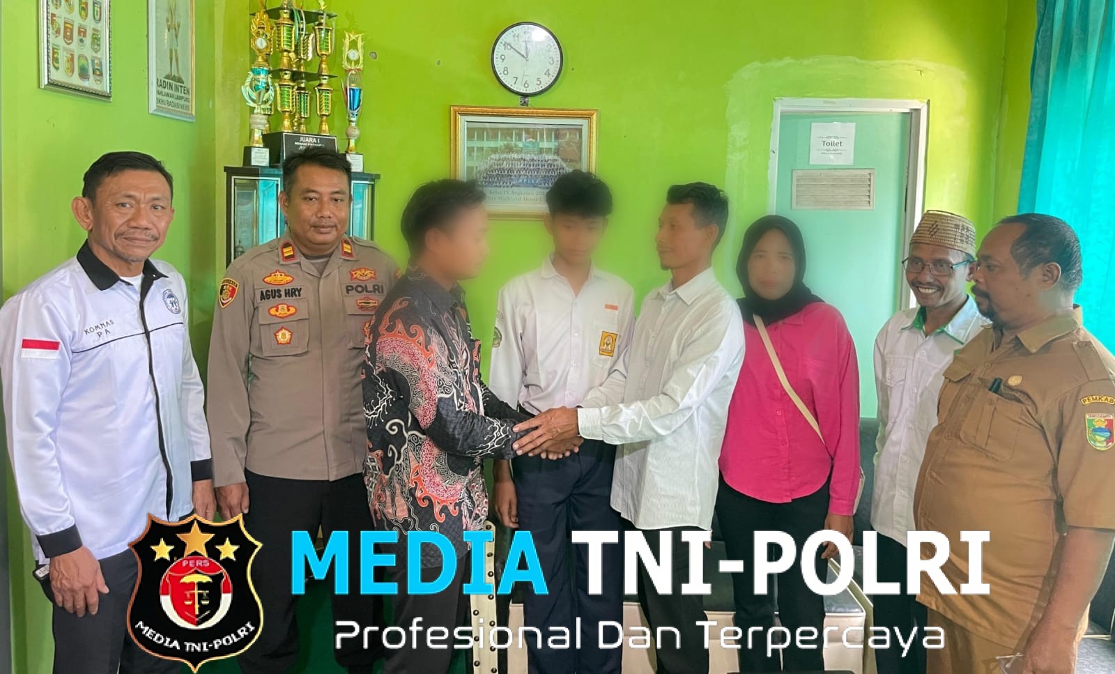 Polsek Talang Padang Mediasi Dugaan Kekerasan Guru MTs di Gisting Tanggamus
