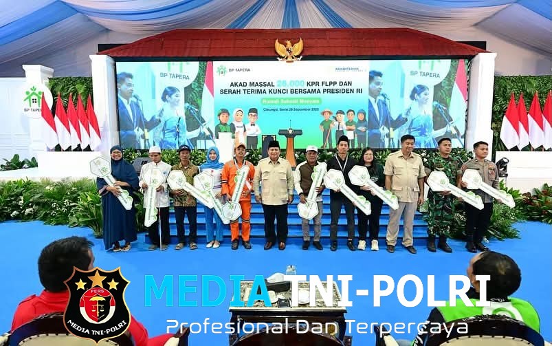 Presiden Prabowo Resmikan Akad Massal 26 Ribu KPR FLPP, Bukti Negara Hadir untuk Rakyat Kecil