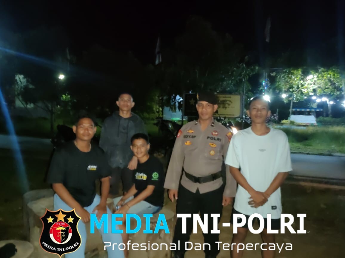 Cegah Tindak Kriminal, Polsek Air Besar Rutin Laksanakan Patroli Malam