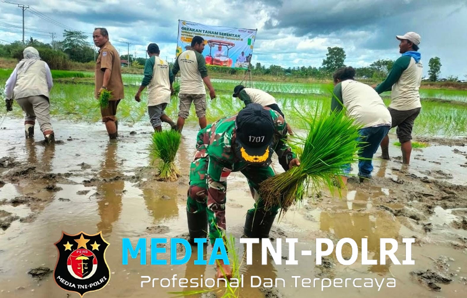 Semangat Petani Merauke, Tanam Padi Serentak Demi Swasembada Pangan Nasional