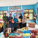 Gencarkan Pangan Murah, Danramil 1015-10/Telaga Pulang Turut Hadir Salurkan Sembako Murah