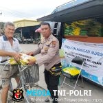 Polres Pelabuhan Belawan Gelar Gerakan Pangan Murah Polri, Jual 1 Ton Beras SPHP di Belawan II