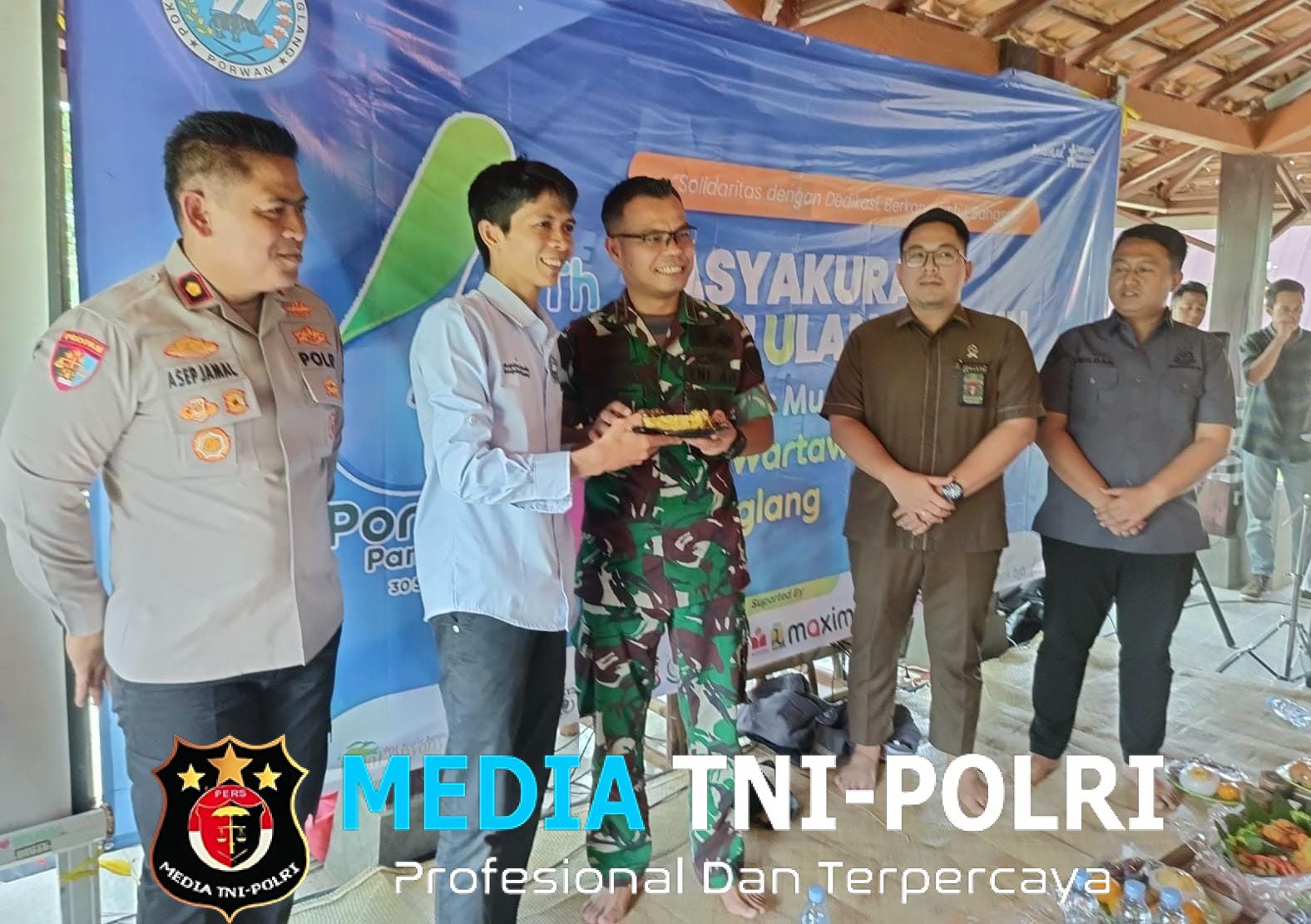 Dandim 0601/Pandeglang Letkol Inf Afri Swandi Ritonga, S.I.P. Hadiri HUT Ke-4 Pokja Wartawan Pandeglang