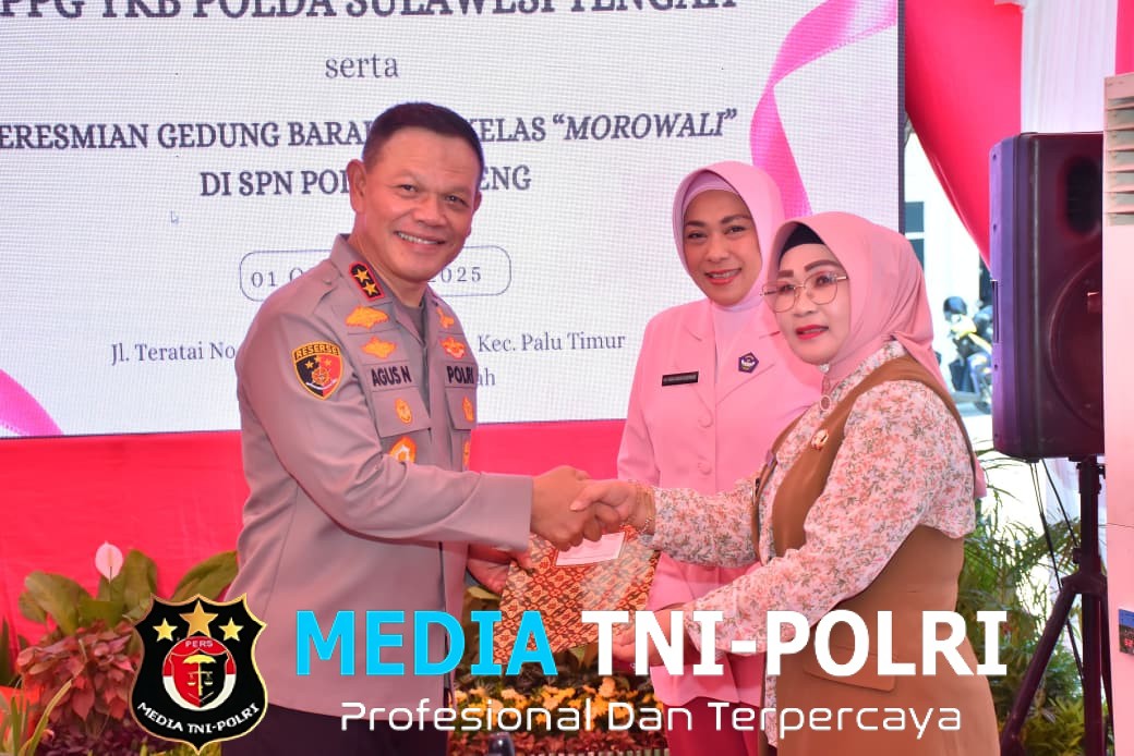 Kapolda Resmikan Gedung SPPG YKB, Barak Hingga Kelas Morowali di SPN Polda Sulteng