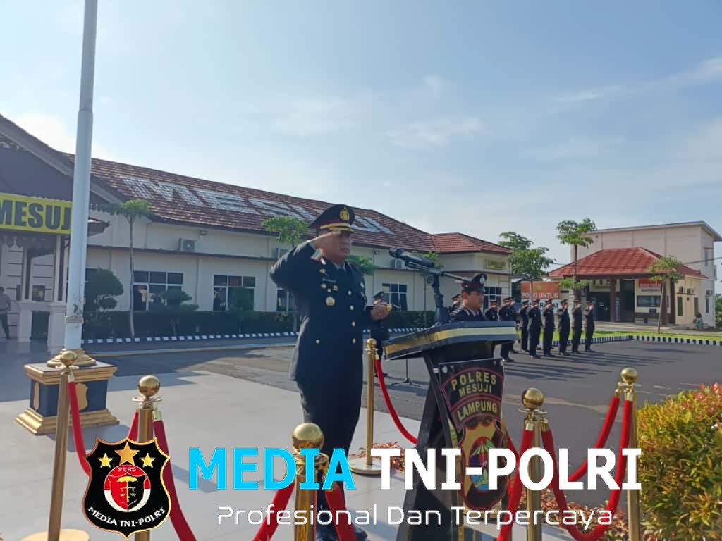 Kapolres Mesuji Pimpin Upacara Peringati Hari Kesaktian Pancasila di Lapangan Apel Mapolres