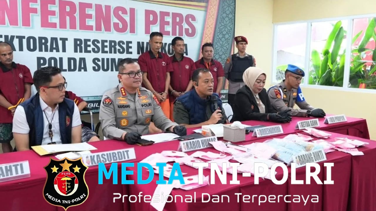Polda Sumsel Gelar Konferensi Pers Hasil Ungkap 214 Kasus Narkoba Selama Tiga Bulan, Ribuan Ekstasi dan Sabu Disita
