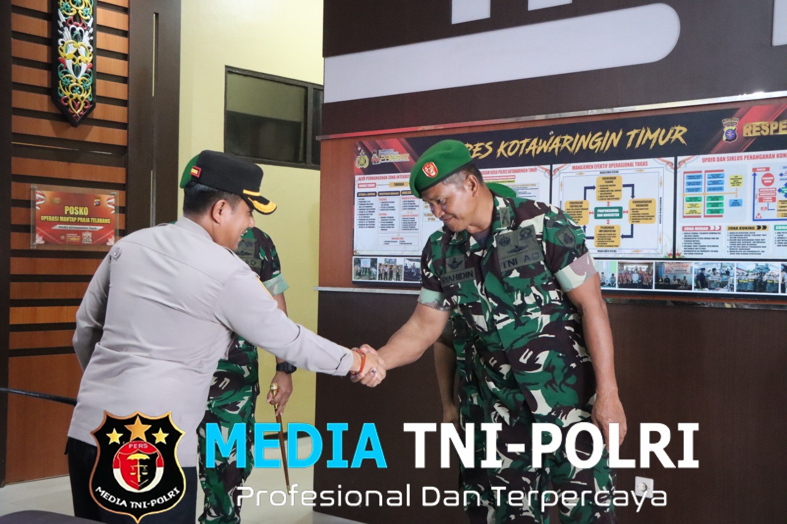 Perkuat Sinergi, Dandim 1015/Sampit Jalin Silaturahmi ke Polres Kotim