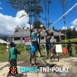 Gelora Semangat HUT TNI Ke-80, Satgas Yonif 700/WYC Gelar Piala Pangkogabwilhan III Warnai Tanah Papua