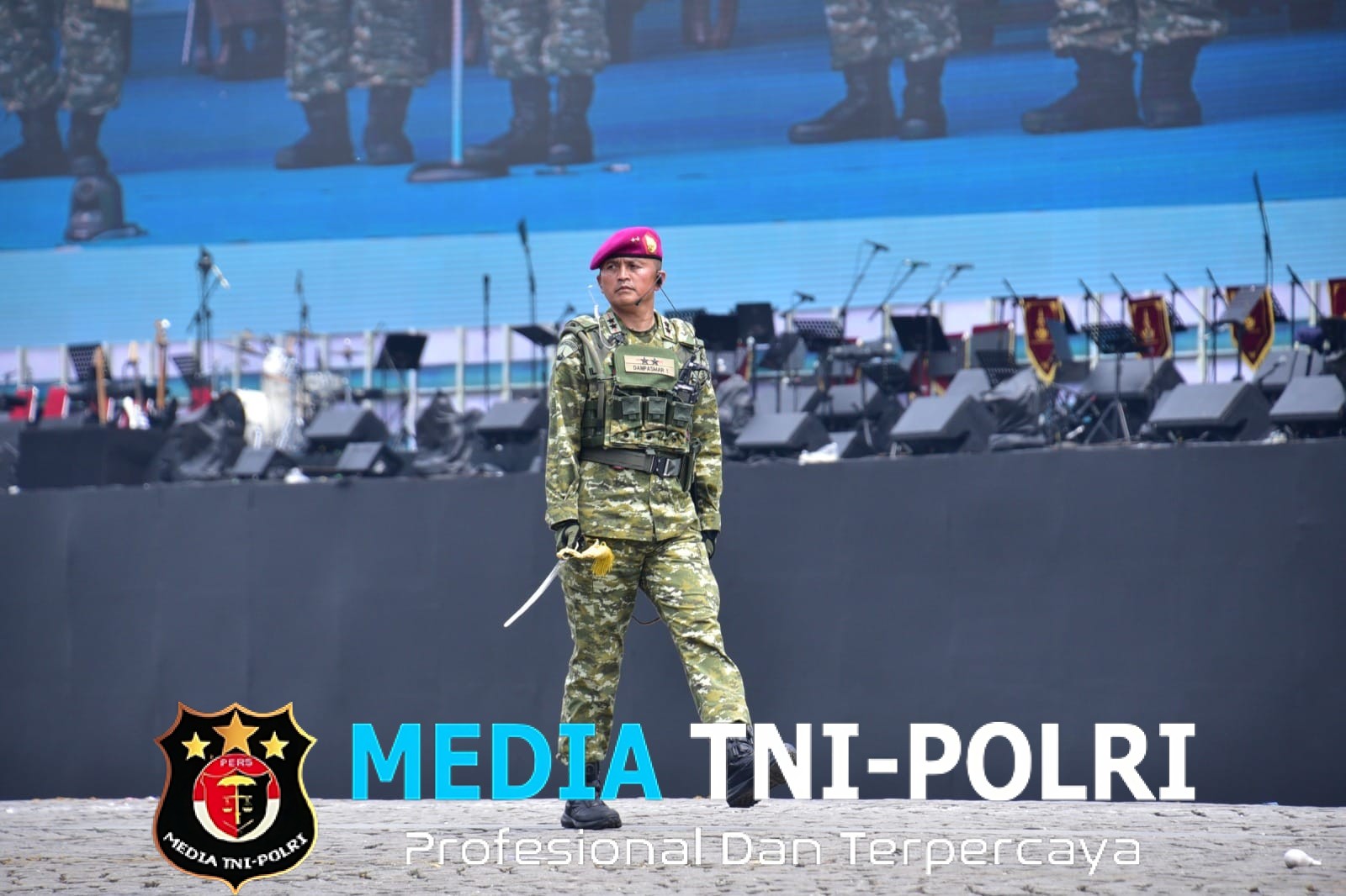 Mayjen TNI (MAR) Ili Dasili Pimpin Prajurit Matra Laut Laksanakan Defie Pasukan