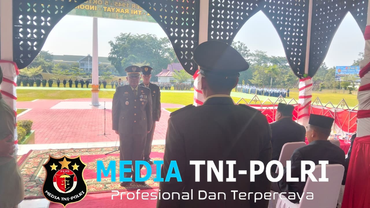 Kodim 0420/Sarko Peringatan Upacara HUT ke-80 TNI Tahun 2025, Penuh Khidmat dan Semangat Nasionalisme