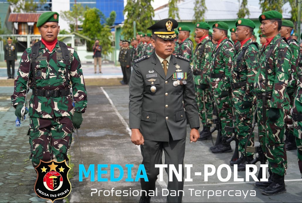 Kodim 1015/Sampit Ikuti Upacara Perayaan HUT TNI ke 80 di Korem 102/Panju Panjung