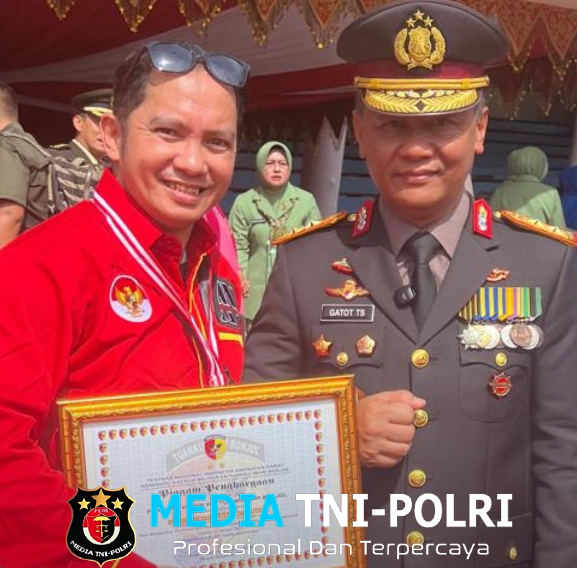 Perdana berdiri, Kodam XX/Tuanku Imam Bonjol Berikan Penghargaan Kepada PT. Media Anna Nusantara