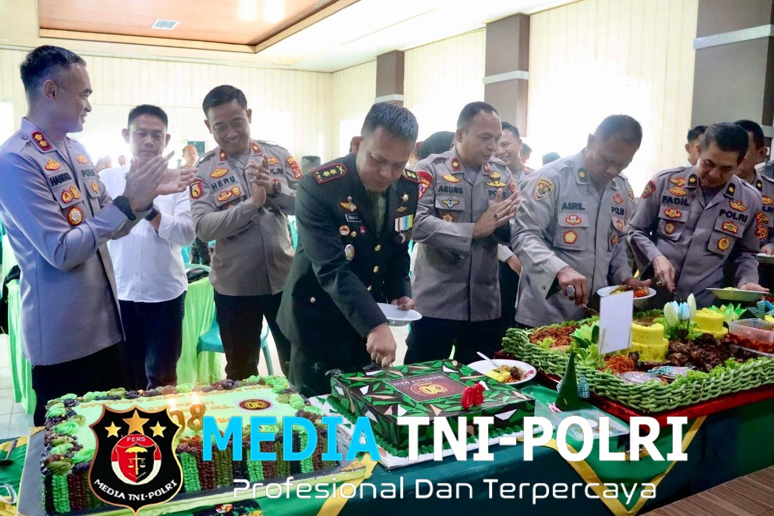 Sinergi TNI-Polri di Lampung Tengah Semakin Erat di Momen HUT TNI ke-80