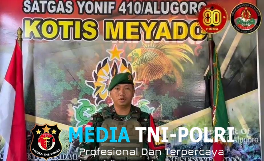 Dalam Rangka HUT TNI Ke-80 Satgas Pamtas Kewilayahan Yonif 410/Alg Gelar Kegiatan Pembangunan Fasum dan Bakso Sosial di Wilayah Penugasan