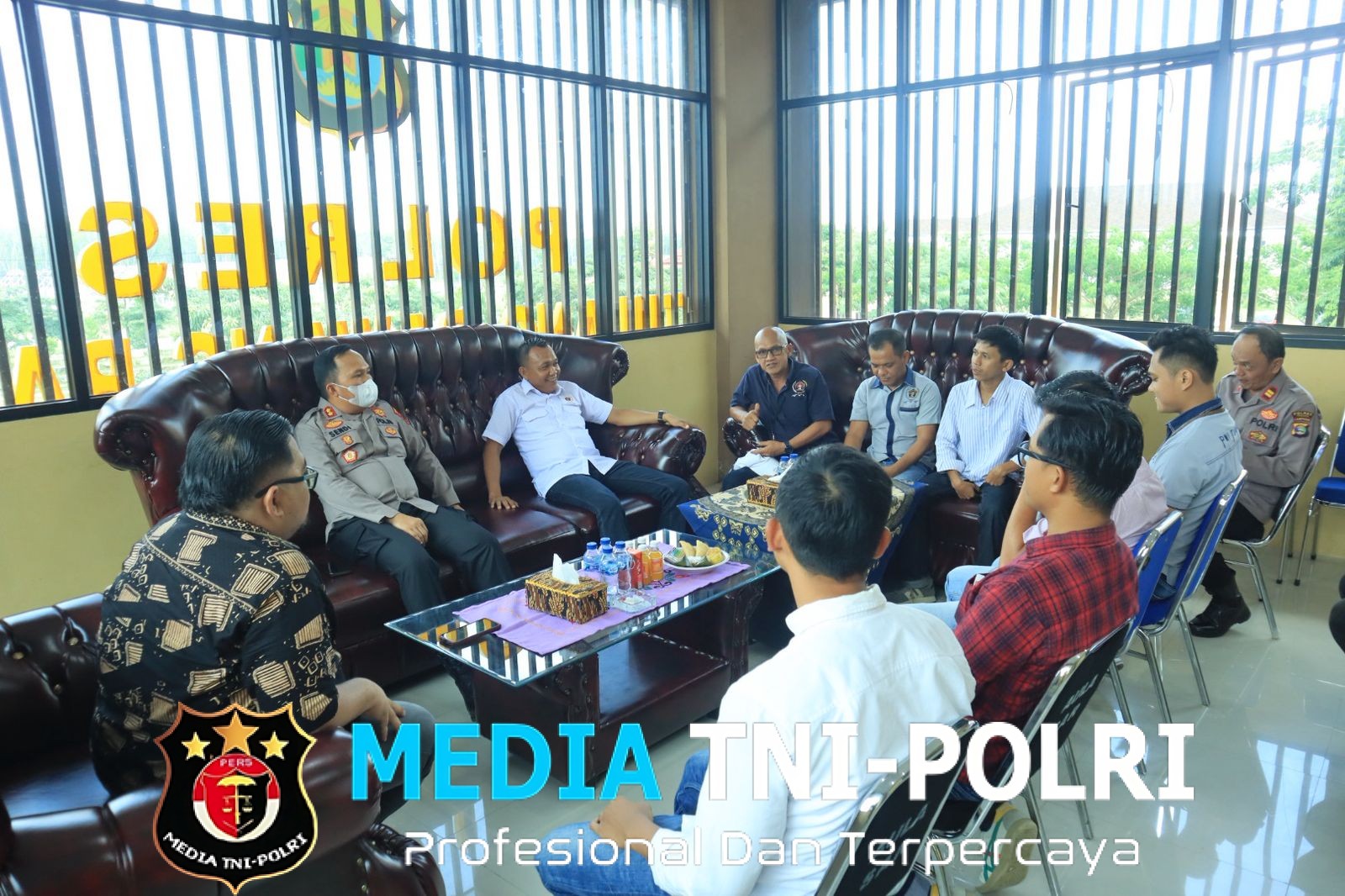 Kapolres Tubaba Terima Audiensi dari PWI, Perkuat Sinergi dan Dukung Konferkab VI