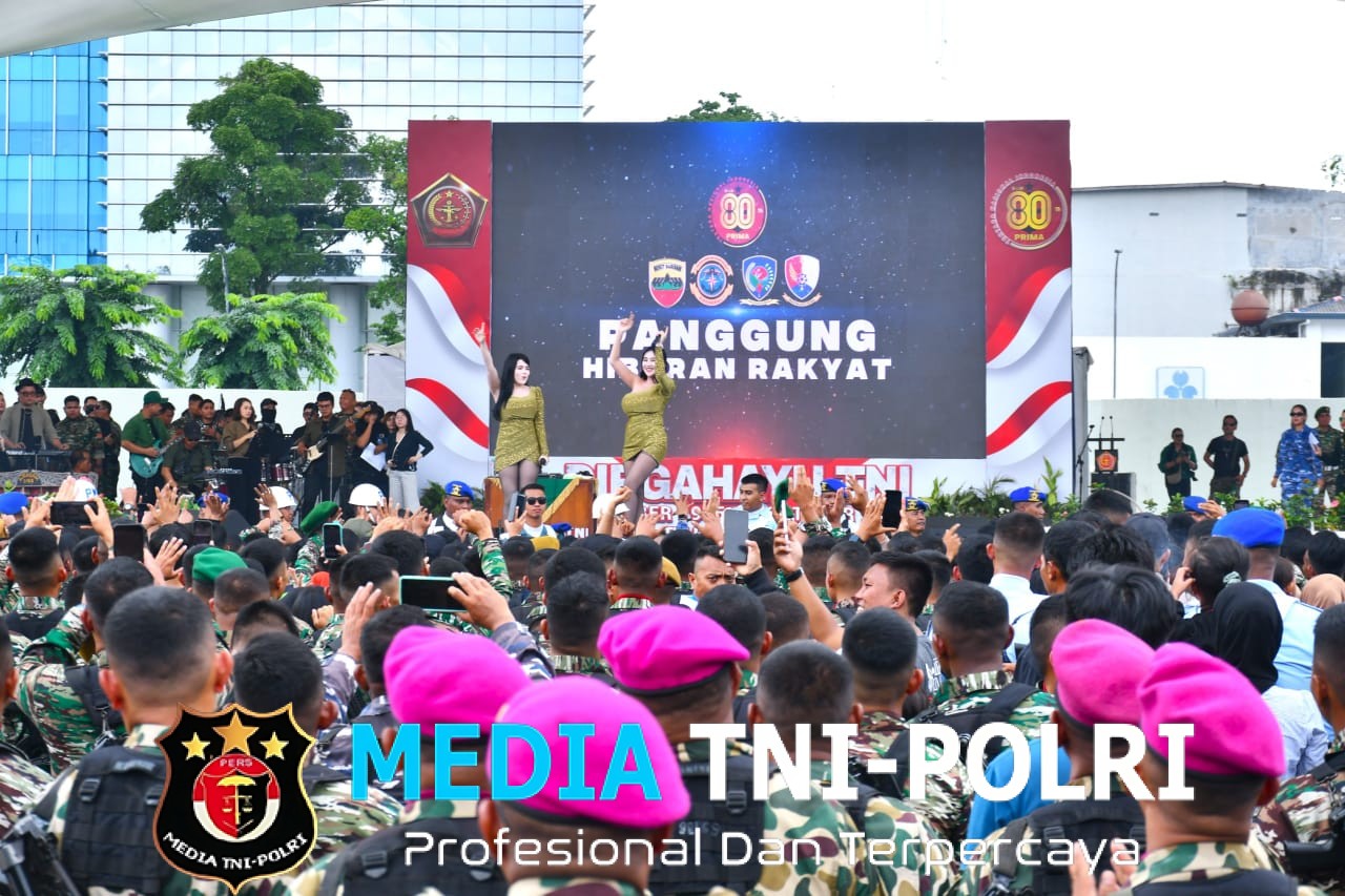 Wika Salim dan Duo Serigala Goyang Lapangan Merdeka di Puncak HUT ke-80 TNI