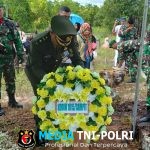 Komandan Kodim 1015/Sampit Pimpin Prosesi Pemakaman Militer Purnawirawan TNI