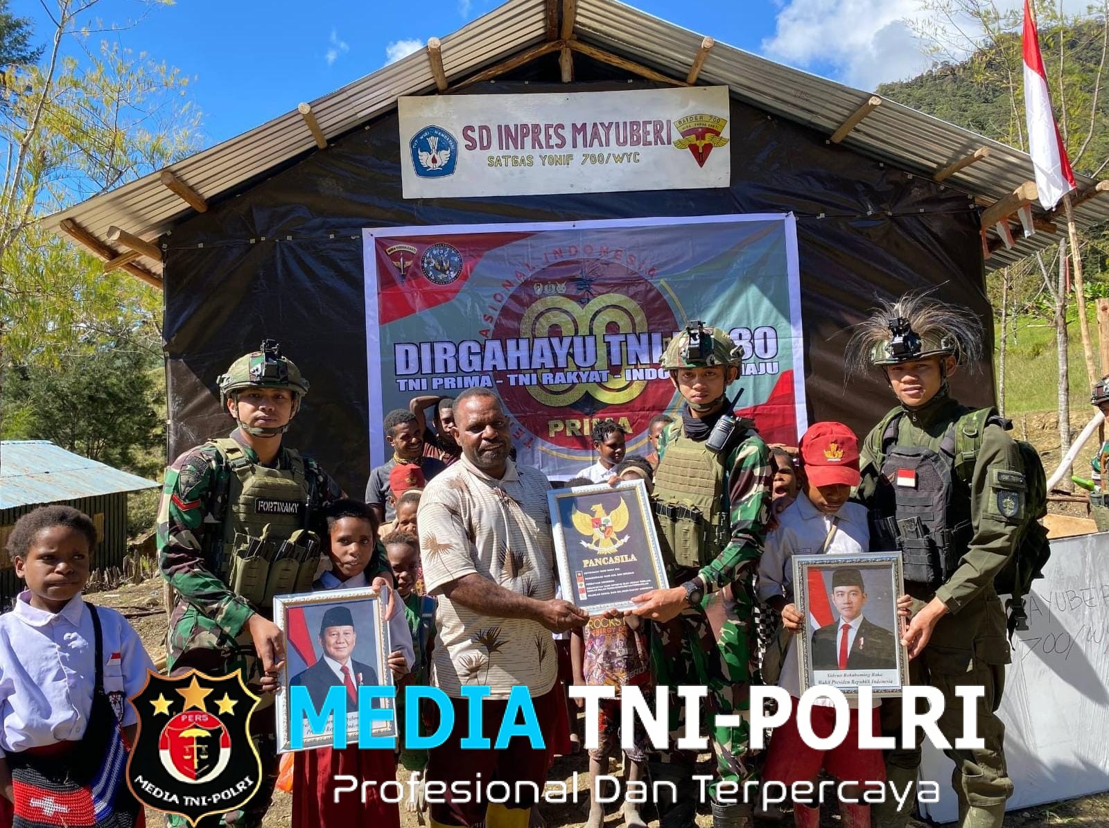 Cahaya dari Mayuberi, Satgas Yonif 700/Wyc Hadirkan Harapan Baru untuk Dunia Pendidikan di Ilaga Utara