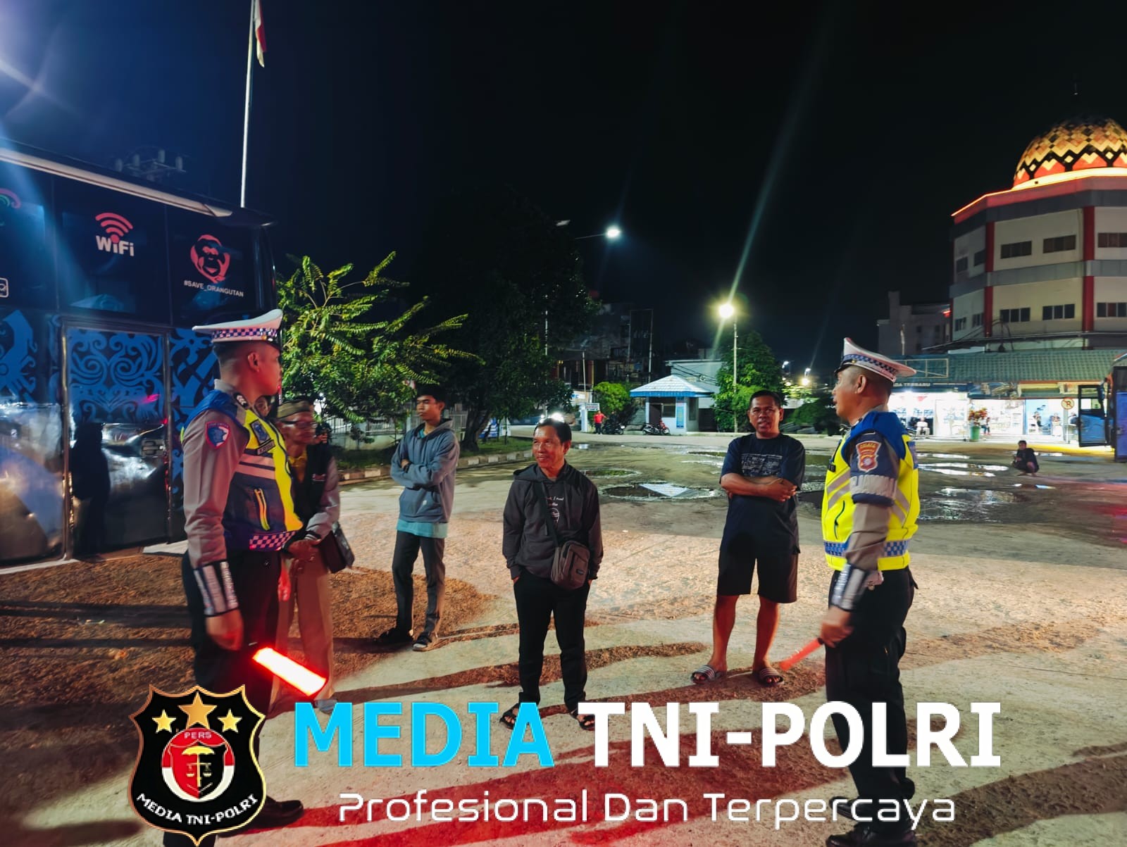 Sat Lantas Polres Kotim Laksanakan Blue Light Patrol, Antisipasi Premanisme dan Berikan Rasa Aman kepada Masyarakat