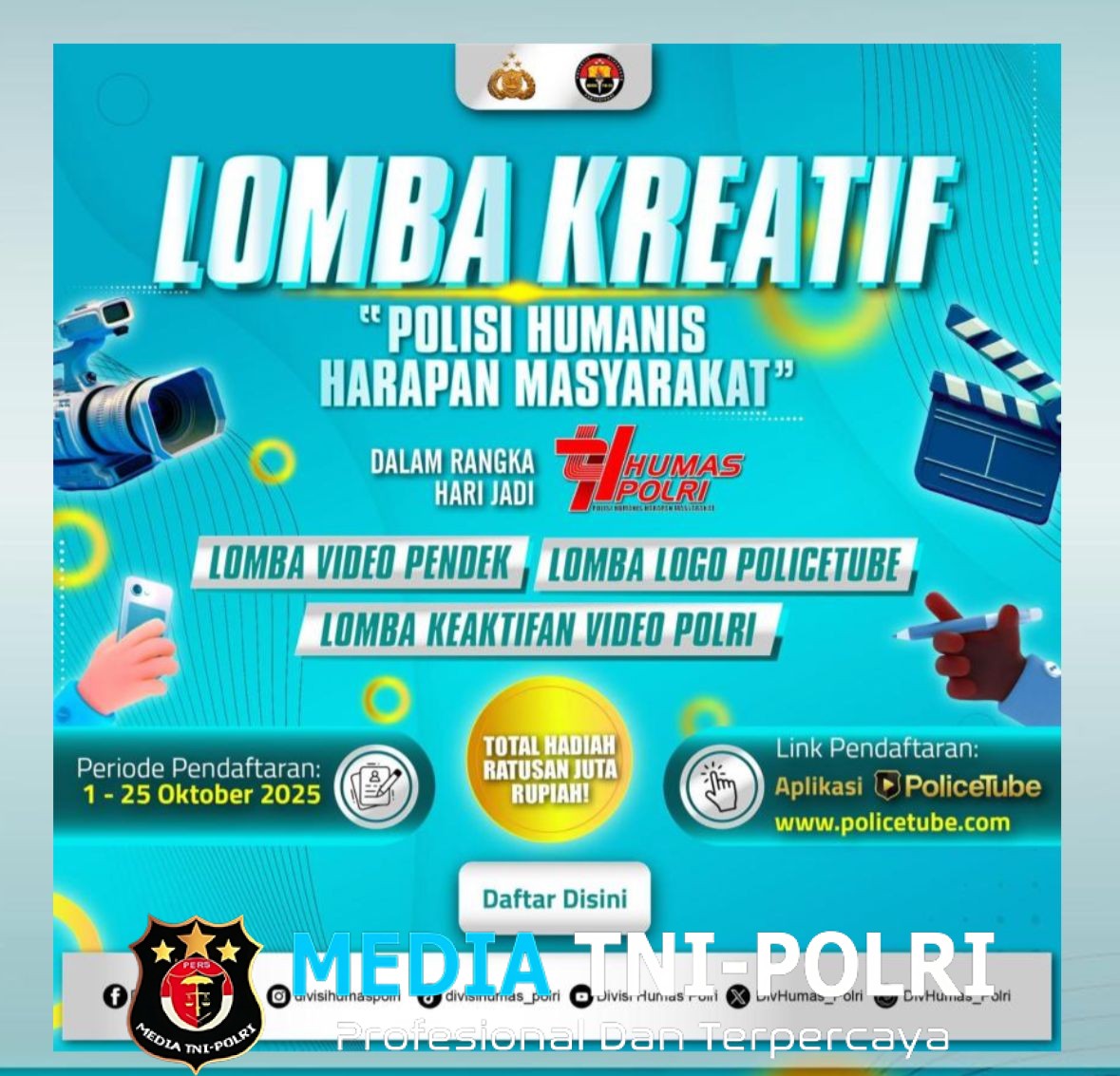 Divisi Humas Polri Gelar Lomba Kreatif, Dalam Rangka HUT Humas Polri KE-74 Tahun 2025