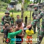 Anjangsana Satgas Yonif 521 Wujud Kepedulian dan Silaturahmi di Distrik Benawa Kabupaten Yalimo