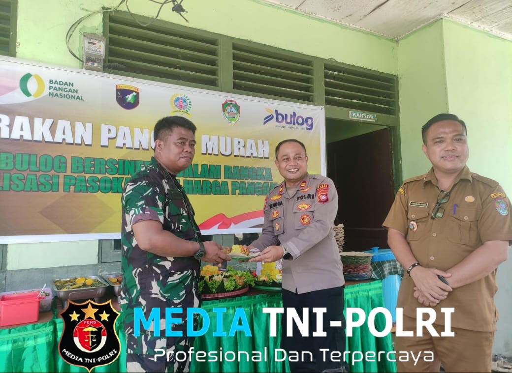 Kapolsek dan Camat Menjalin Berikan Tumpeng di Momen HUT Ke-80 TNI, Pererat Sinergitas Forkopincam