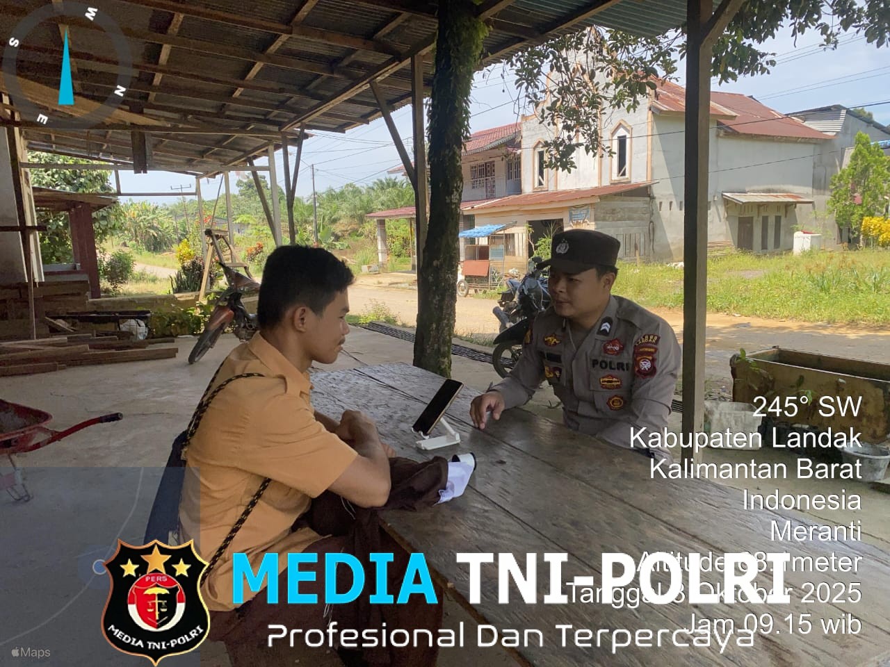 Polsek Meranti Intensifkan Patroli Siang Hari, Wujudkan Lingkungan Yang Aman Dan Kondusif Di Wilayah Hukum Polsek Meranti