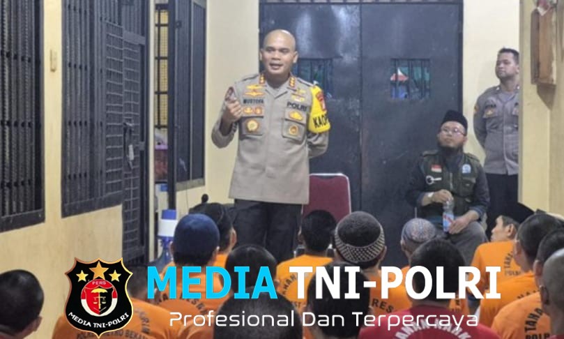Kombes Mustofa Pimpin Pengecekan Rutan dan Pembinaan Mental di Polres Metro Bekasi
