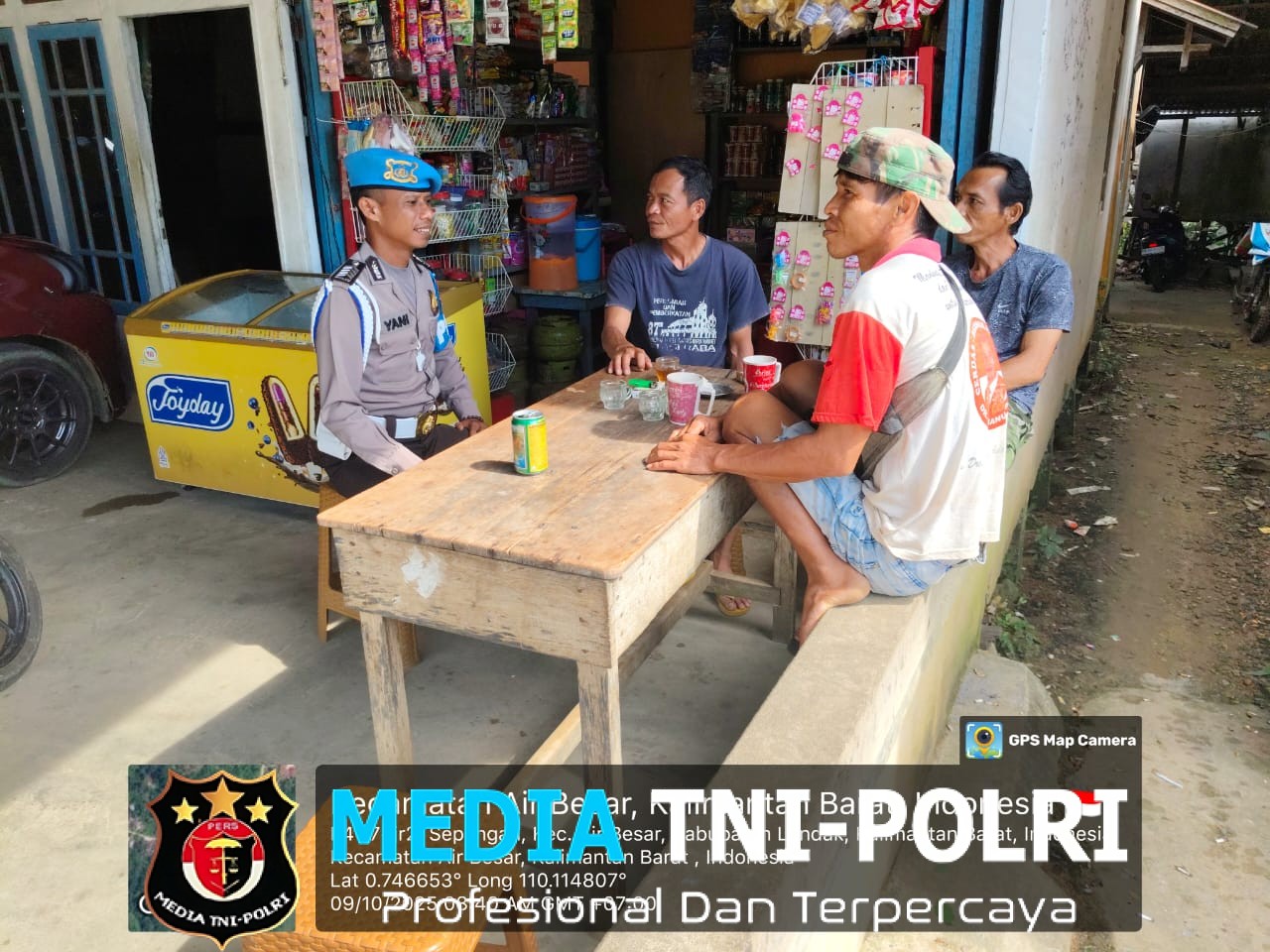 Lewat Patroli Siang, Polsek Air Besar Wujudkan Sinergi Kamtibmas yang Harmonis