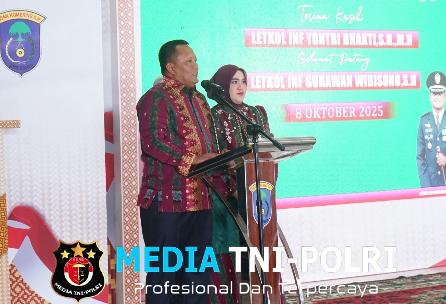 Pisah Sambut Dandim 0402/OKI-OI Berlangsung Khidmat di Pendopo Kabupaten OKI